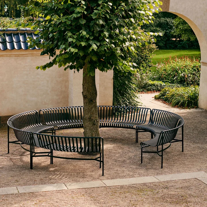 Palissade Park Dining Bench from HAY in the color anthracite
