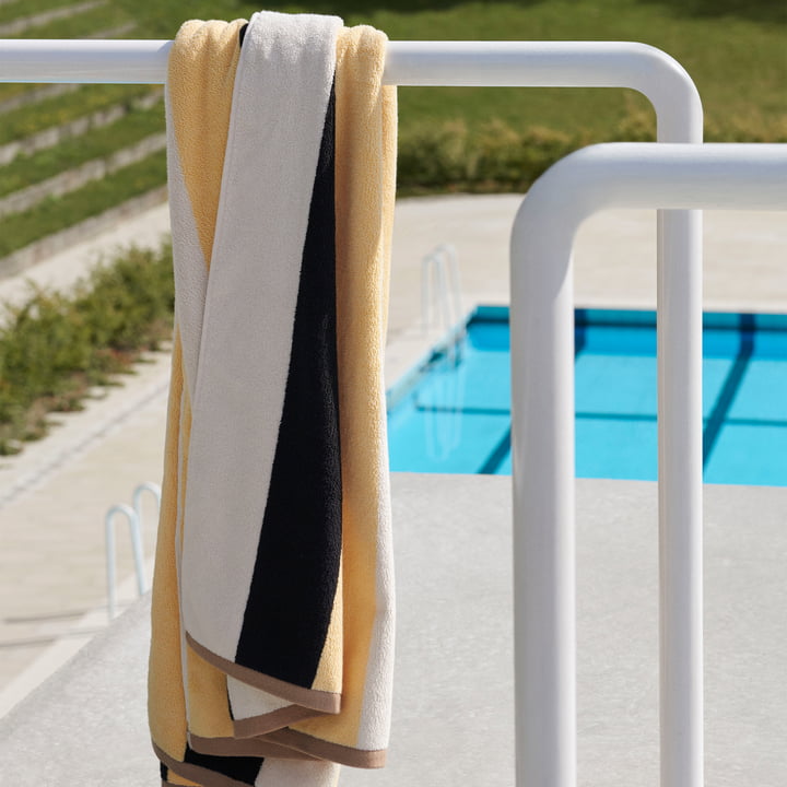 Trio Bath towel from Hay in color yellow