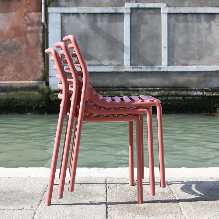 Doga Bistro chair from Nardi in the color marsala