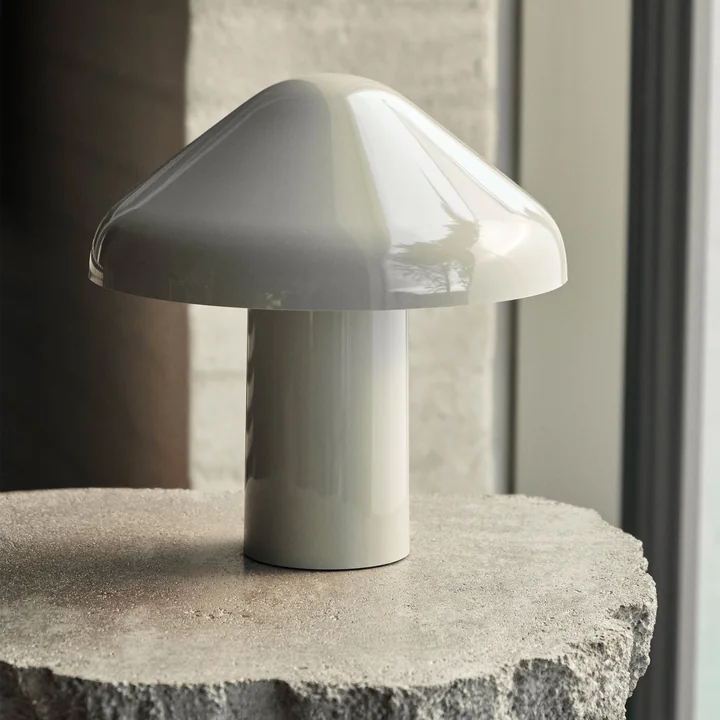 Pao Battery lamp, cool gray from HAY