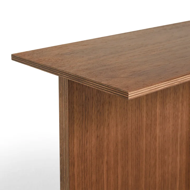 HAY - Slit Table Oblong , Walnut nature