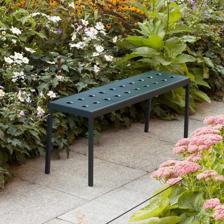 The Balcony bench in dark forest from HAY