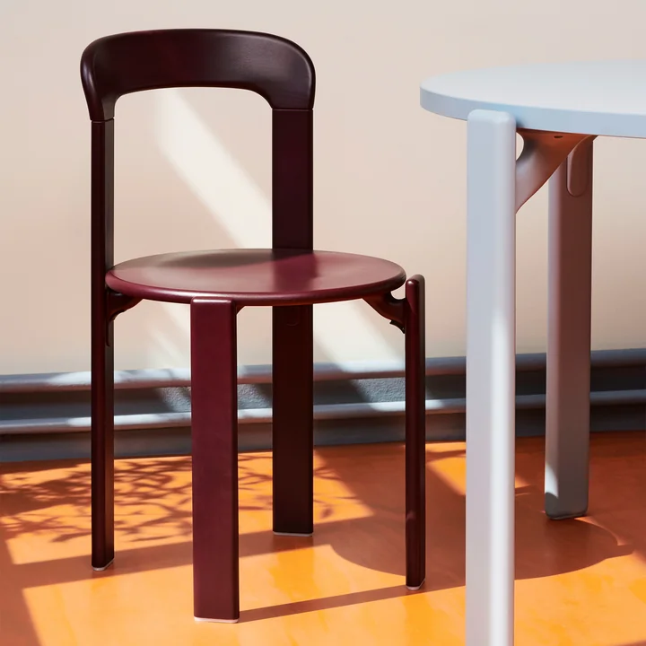 Rey Chair, grape red from HAY
