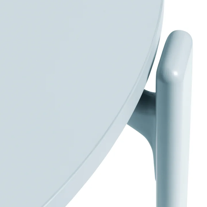 Rey Dining table, Ø 128,5 cm, slate blue / laminate light gray by HAY