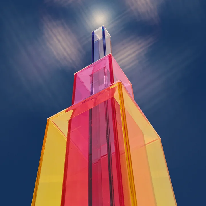 Uptown LED floor lamp from Foscarini in yellow / red / blue