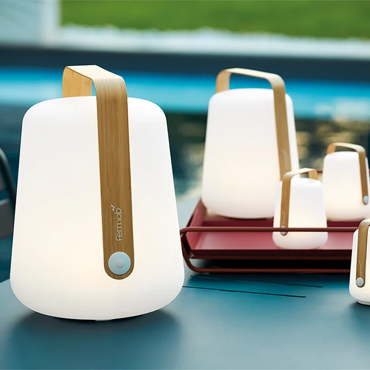 Balad Battery LED light, bamboo from Fermob