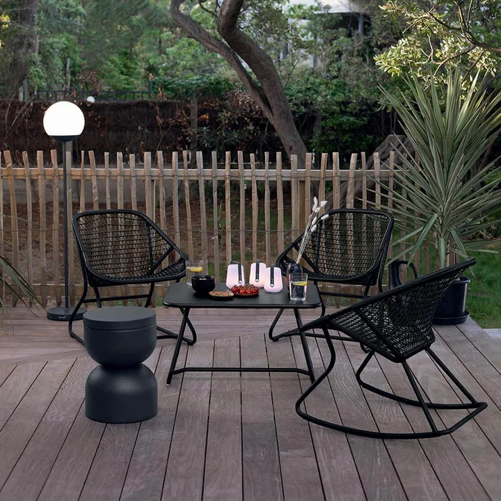 Sixties rocking chair, licorice of Fermob