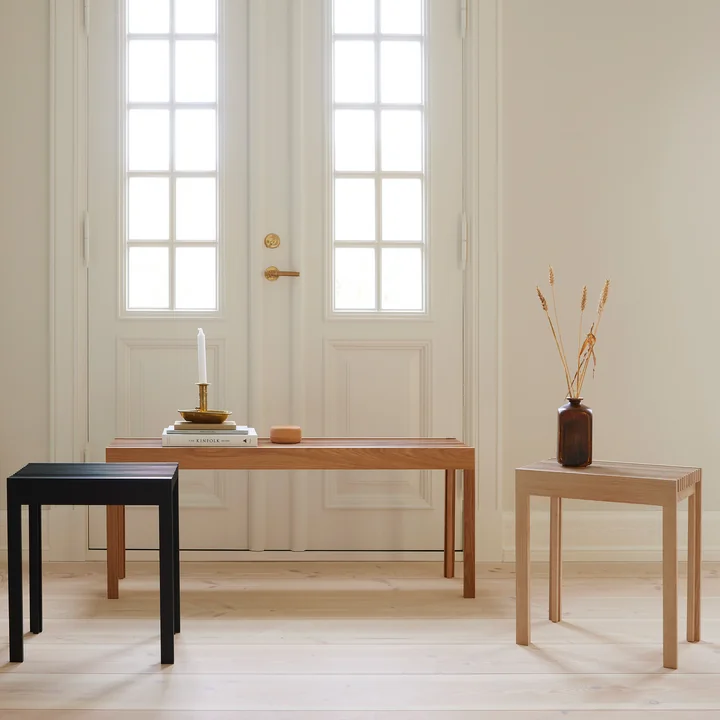 Lightweight Bench and stool from Form & Refine