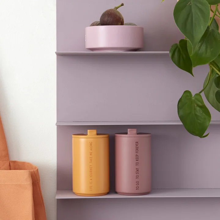 Thermo Cup 0.35 l, orange and ash rose from Design Letters