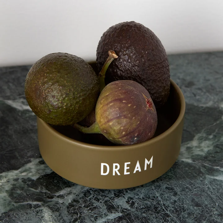 Snack Bowl Dream in olive green from Design Letters