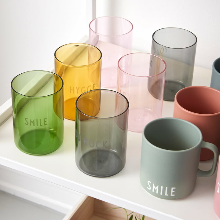 AJ Favourite drinking glass from Design Letters