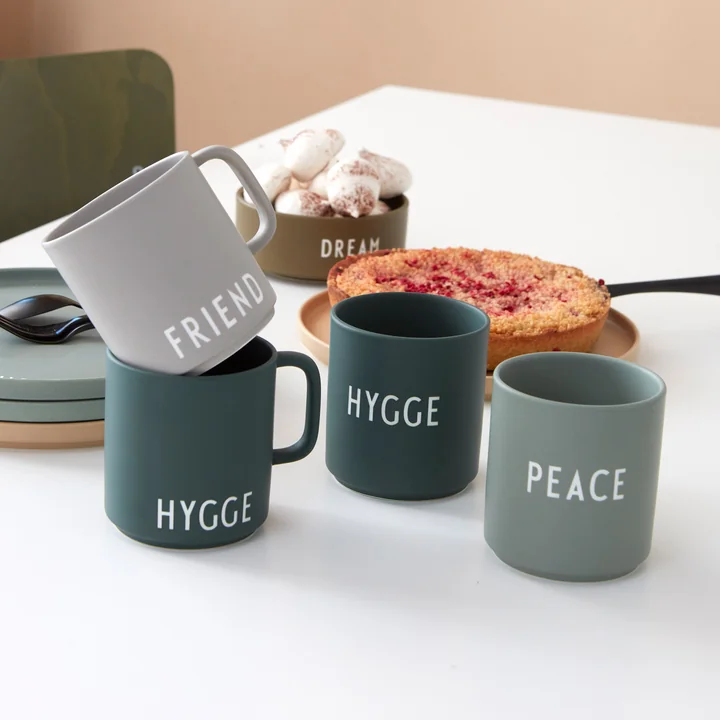 AJ Favourite Porcelain mug with and without handle from Design Letters