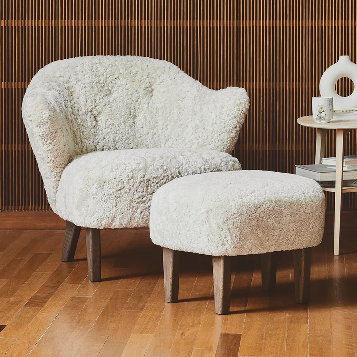 Audo - Ingeborg armchair and footstool