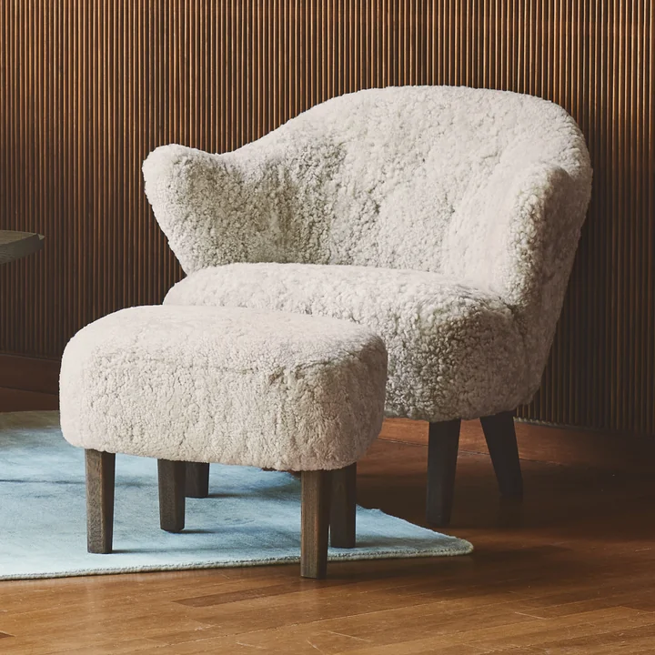 Audo - Ingeborg armchair and footstool