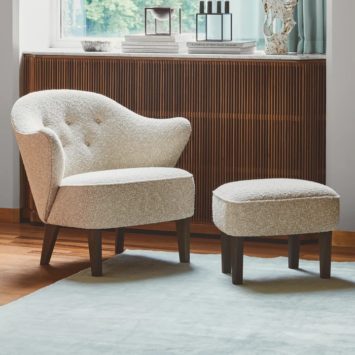 Audo - Ingeborg armchair and footstool
