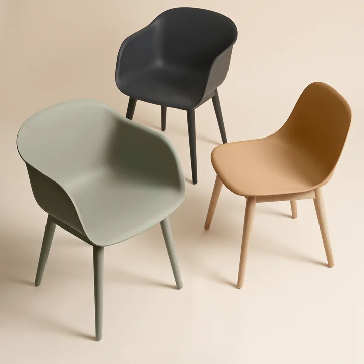 Fiber Side Chair Wood Base from Muuto