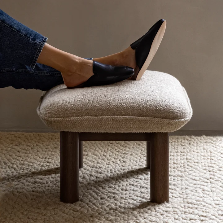 Audo - Brasilia Ottoman, dark oak