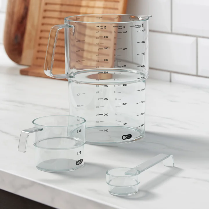 Mensura Measuring cup set in clear (3 pcs.) from Rosti