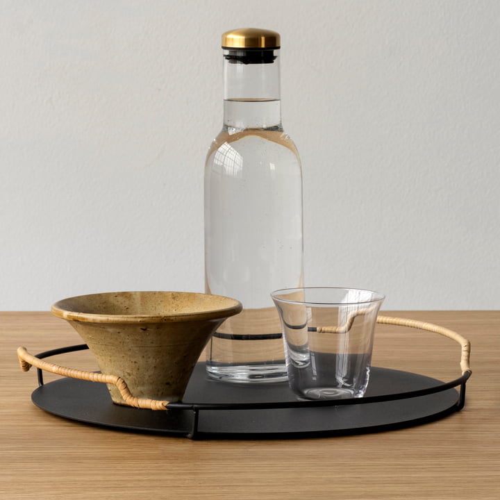 Balcony Serving tray and triptych bowl from Audo