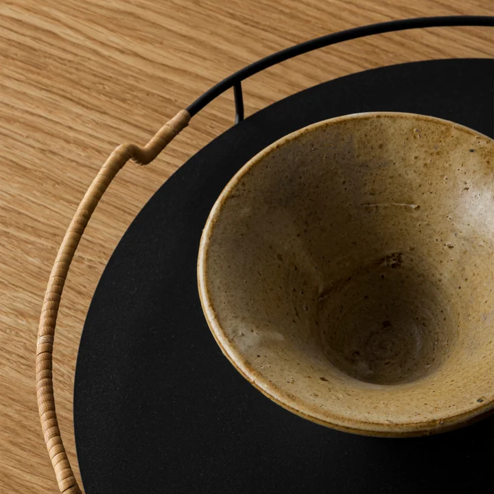 Balcony Serving tray and triptych bowl from Audo