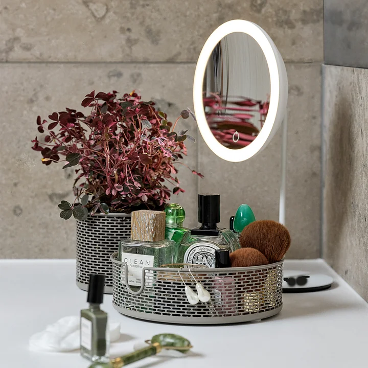 Cosmetic mirror with 5x magnification and LED lighting from Zone Denmark