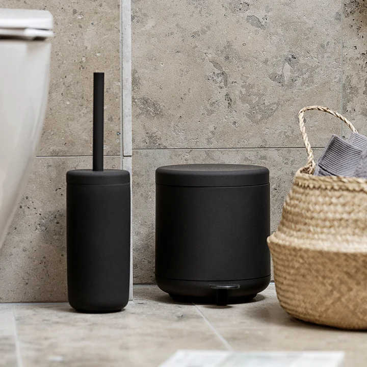 Ume Pedal bin - Ume Toilet brush from Zone Denmark