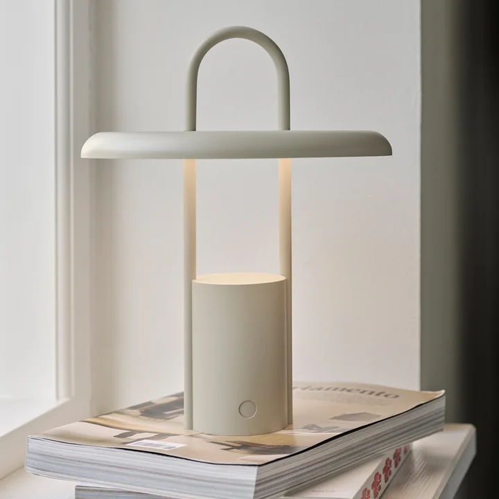 Pier Battery LED light in sand from Stelton