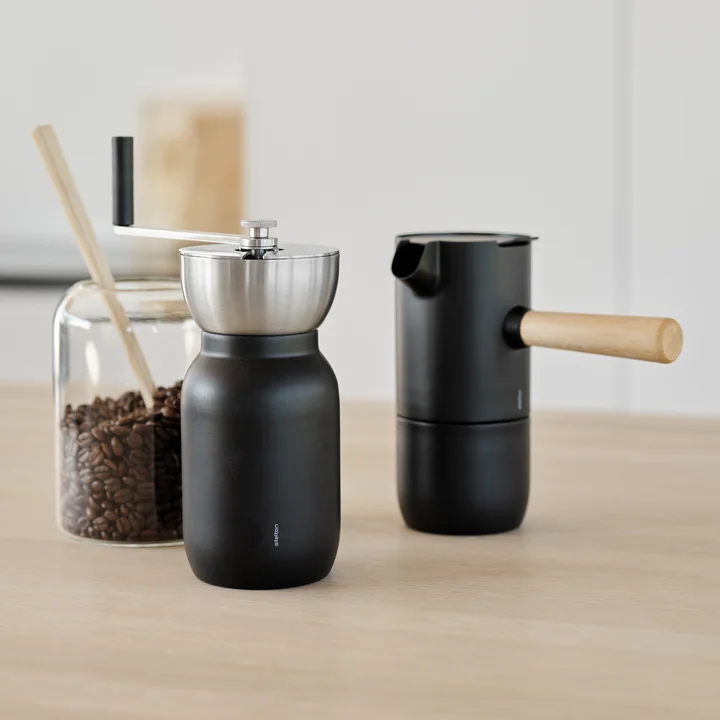 Collar Coffee grinder in stainless steel / black from Stelton