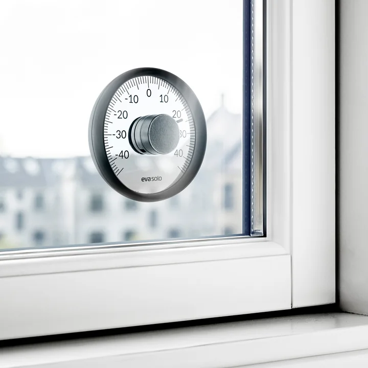 Outdoor thermometer from Eva Solo in the color black