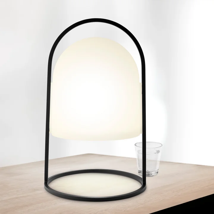 Lantern Solar lamp from Eva Solo in the colors black / white
