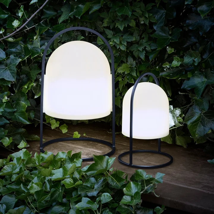 Lantern Solar lamp from Eva Solo in the colors black / white