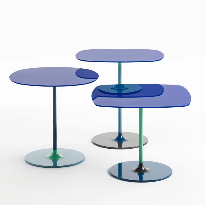 Thierry Side table in blue from Kartell