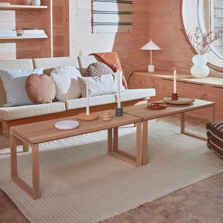 Pi side table L 90 cm from OYOY in natural oak