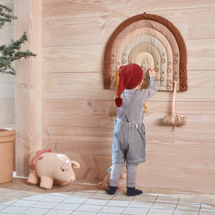 Rainbow Advent calendar, 50 x 60 cm, choko from OYOY