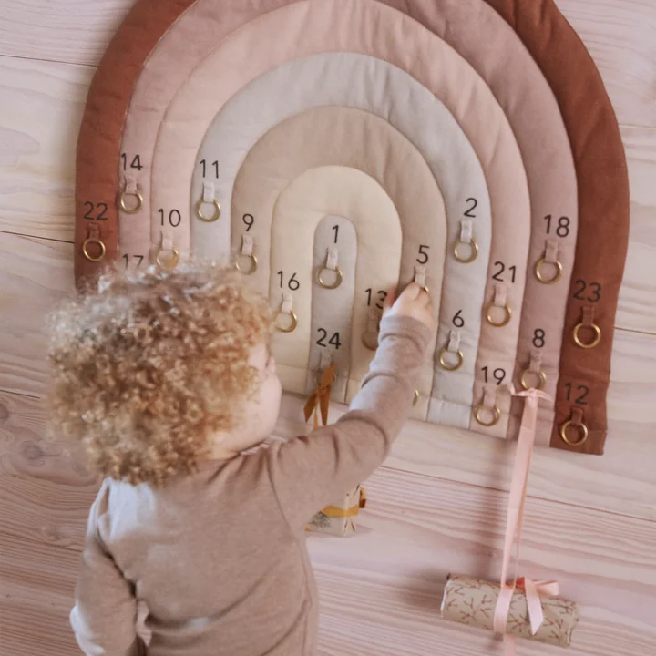 Rainbow Advent calendar, 50 x 60 cm, choko from OYOY