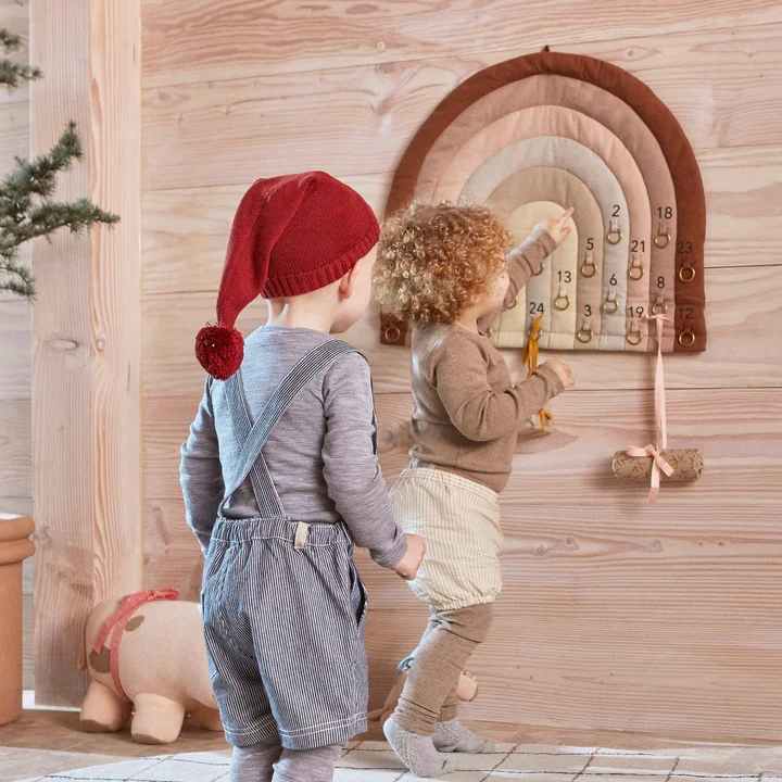 Rainbow Advent calendar, 50 x 60 cm, choko from OYOY