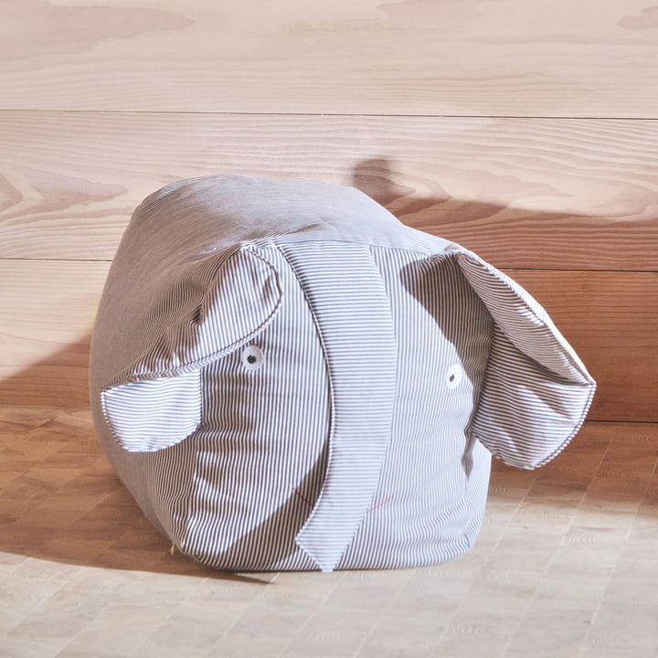 Animal children beanbag Elephant Erik from OYOY in blue