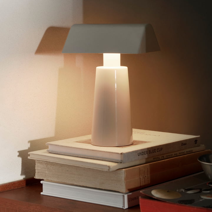 Caret MF1 Battery lamp, silk grey from & Tradition