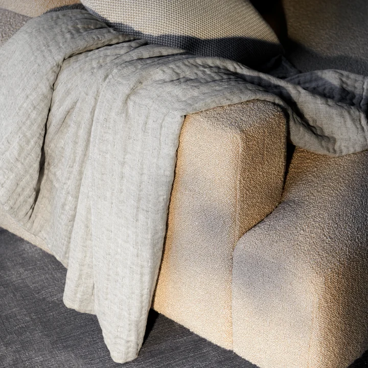 Collect SC81 Cotton/linen blanket, 140 x 210 cm, sand from & Tradition