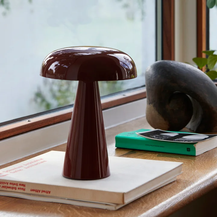 Como SC53 Battery-powered light, red-brown from & Tradition