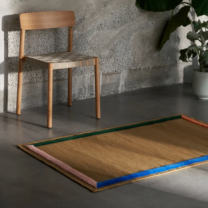 Framed AP13 carpet runner, 90 x 140 cm, sisal from & Tradition