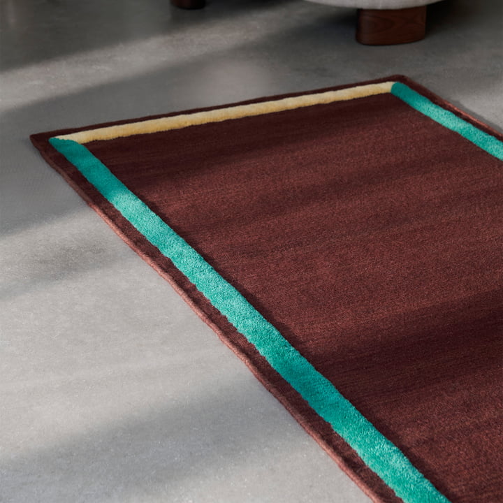 Framed AP14 carpet runner, 90 x 240 cm, plum from & Tradition