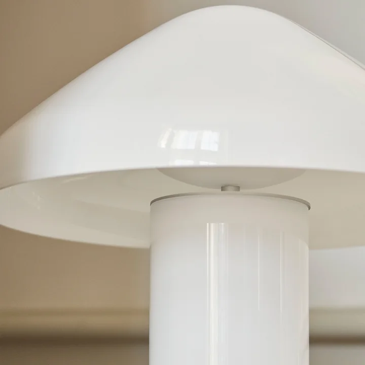 Pao glass table lamp from HAY in the color white