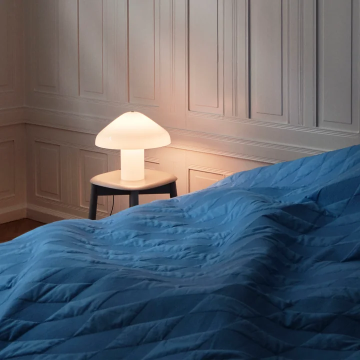 Pao glass table lamp from HAY in the color white