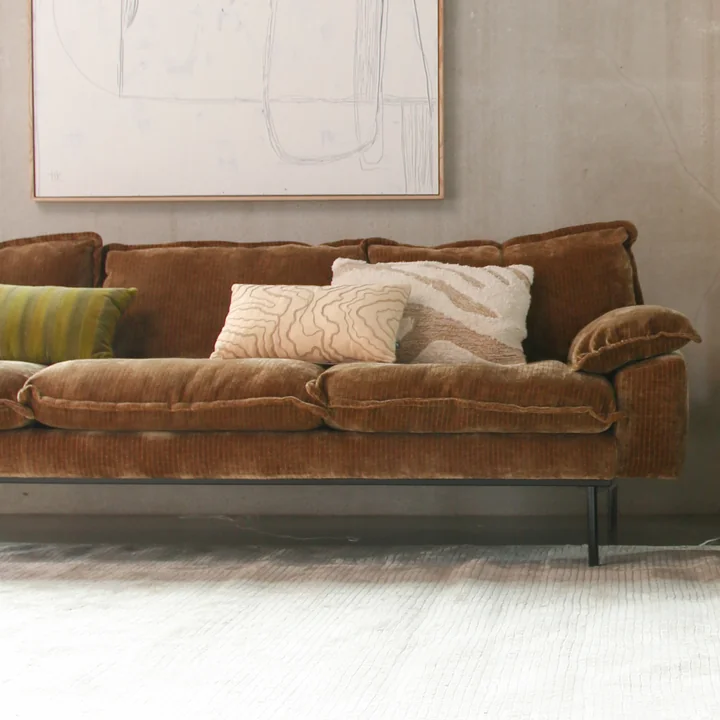 Fluffy Cushion from HKliving in the color white / beige
