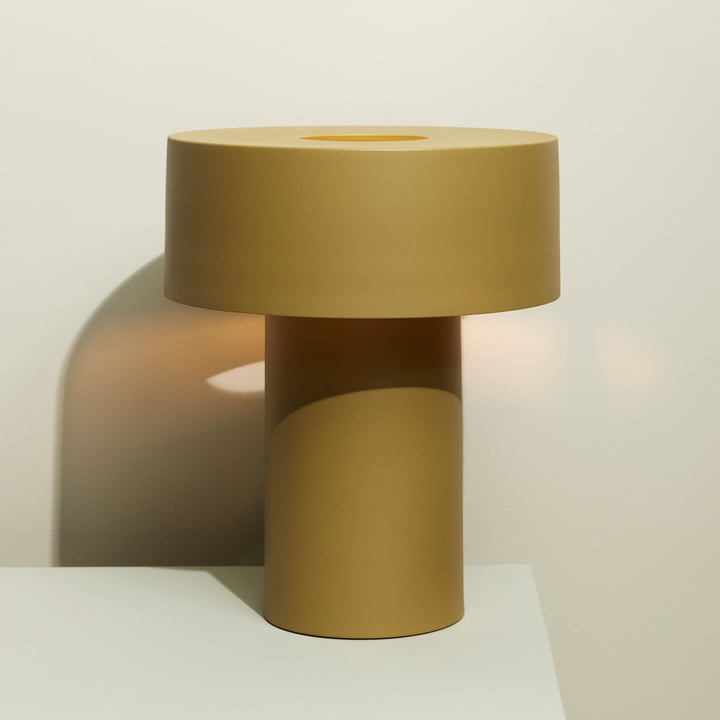 Aki Table lamp from Hübsch Interior in the color khaki