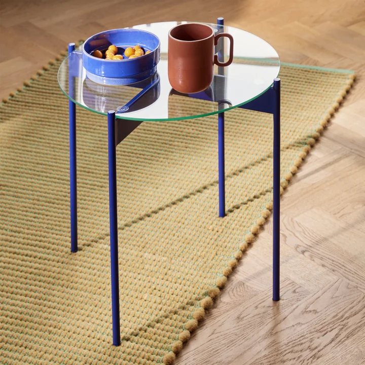 Beam Side table from Hübsch Interior in color blue
