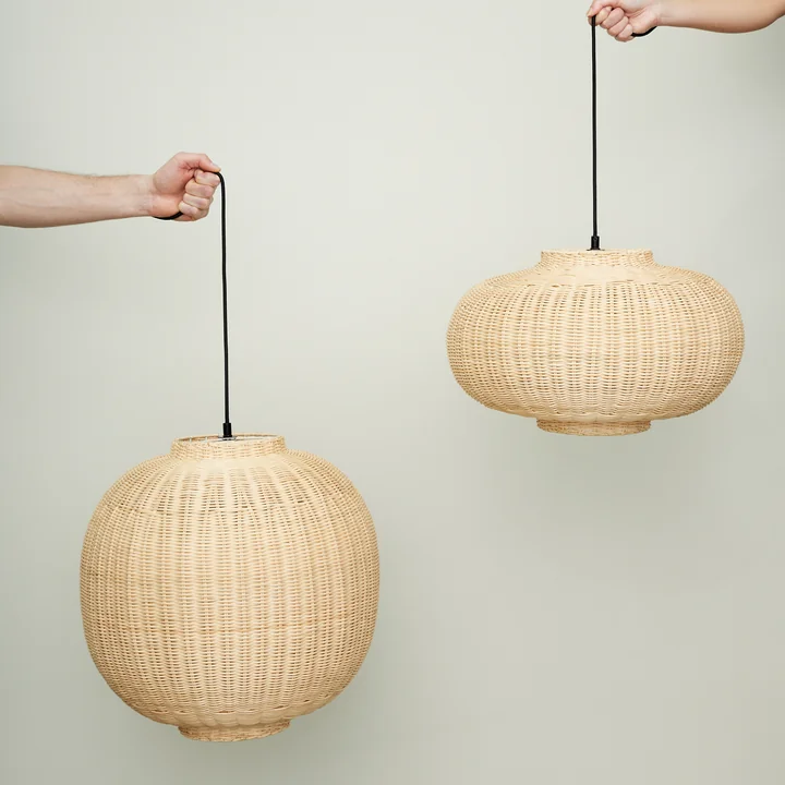 Chand Pendant lamp from Hübsch Interior in the finish rattan