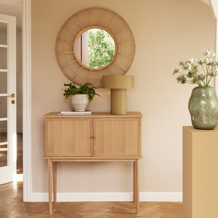 Charm wall mirror from Hübsch Interior in the version bamboo