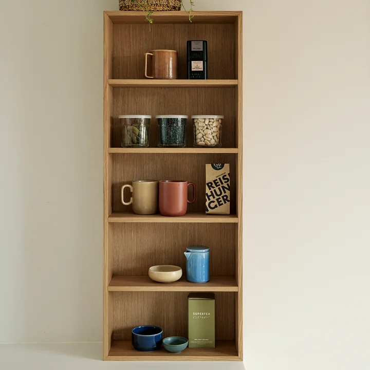 Kappu Wall shelf from Hübsch Interior in natural oak finish